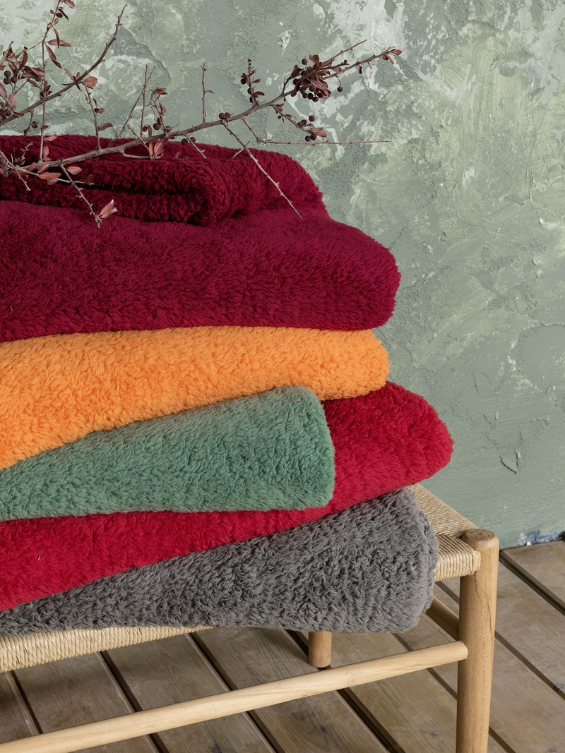 Κουβέρτα Υπέρδιπλη Fleece Sherpa Manta - Green NIMA HOME - Image 2