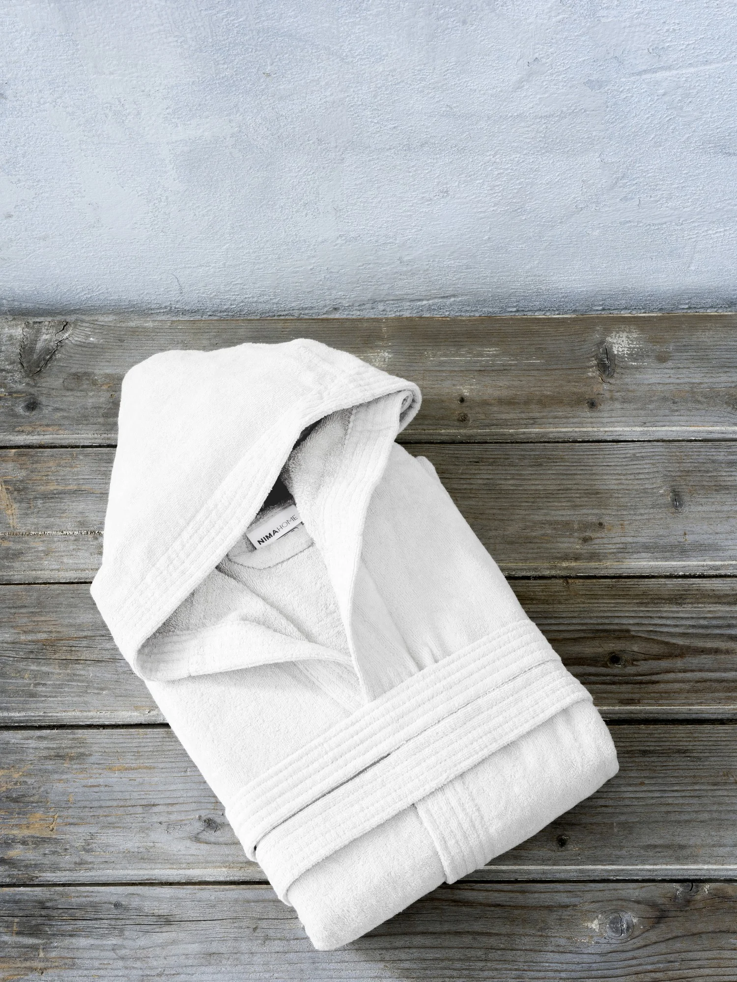 Μπουρνούζι με κουκούλα Zen - White NIMA HOME