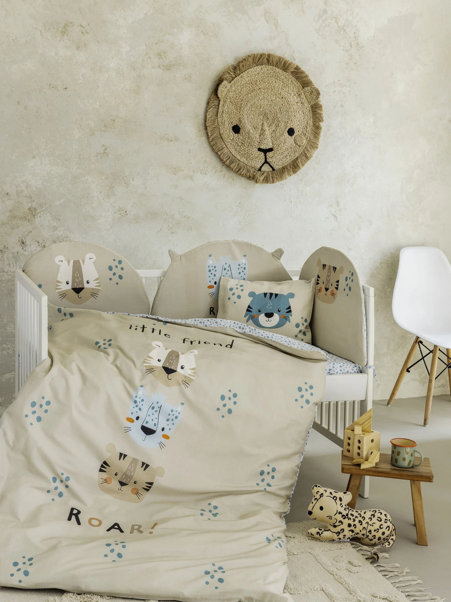 NIMA HOME Σετ Σεντόνια Κούνιας Little Friend