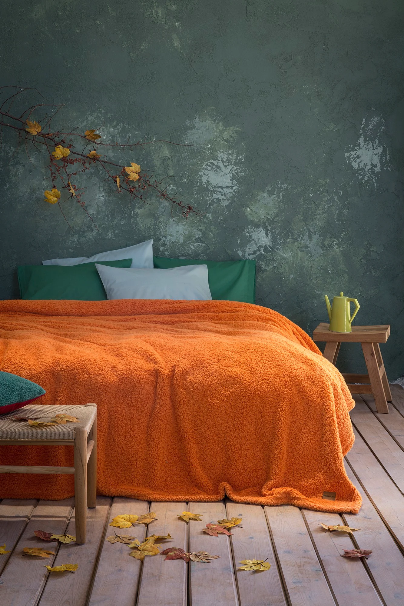 Κουβέρτα Υπέρδιπλη Fleece Sherpa Manta - Amberglow NIMA HOME - Image 3