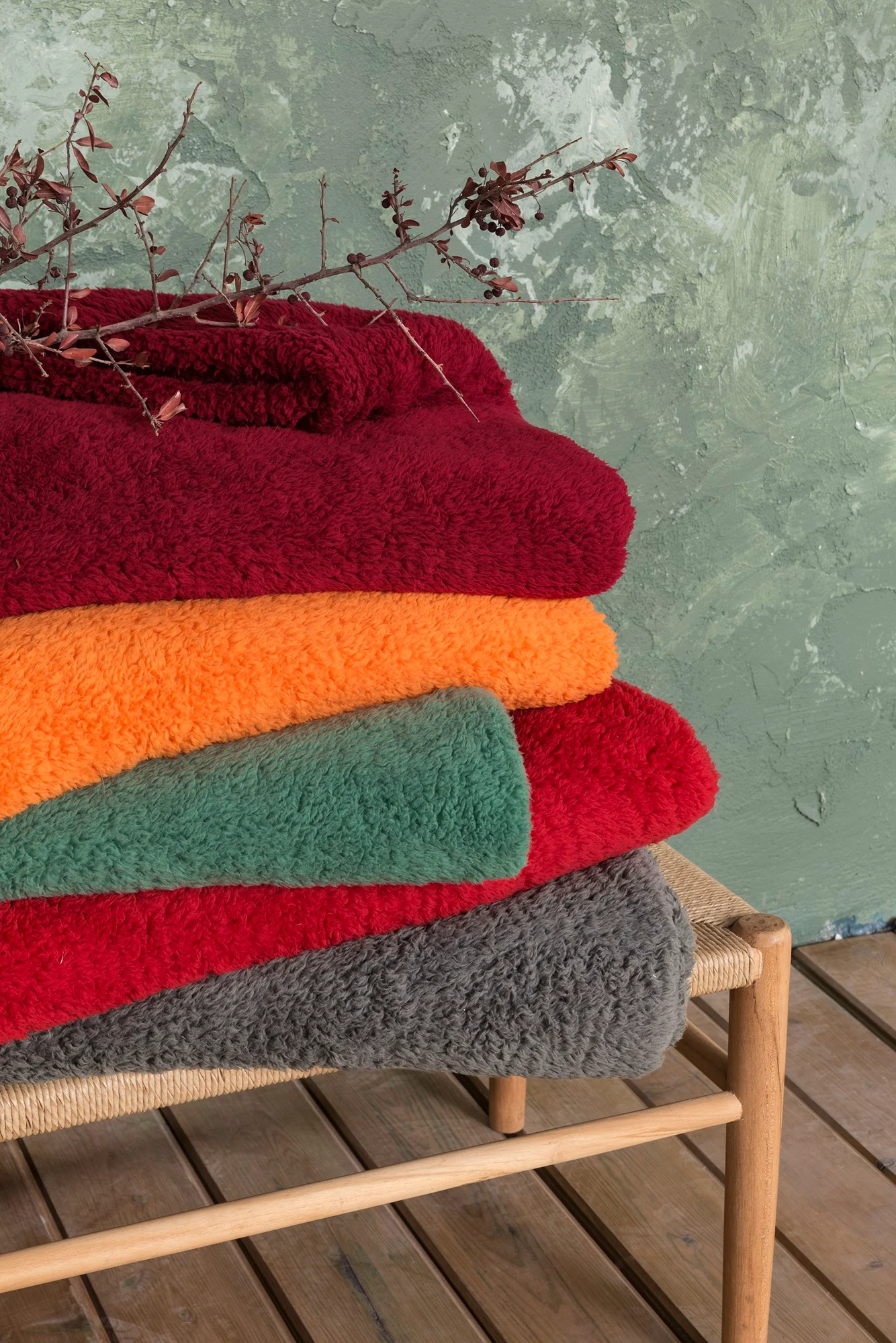 Κουβέρτα Υπέρδιπλη Fleece Sherpa Manta - Amberglow NIMA HOME - Image 2