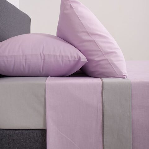 ΒΙΟΚΑΡΠΕΤ Σετ σεντόνια Μονά VIEW - Lilac Lt Grey