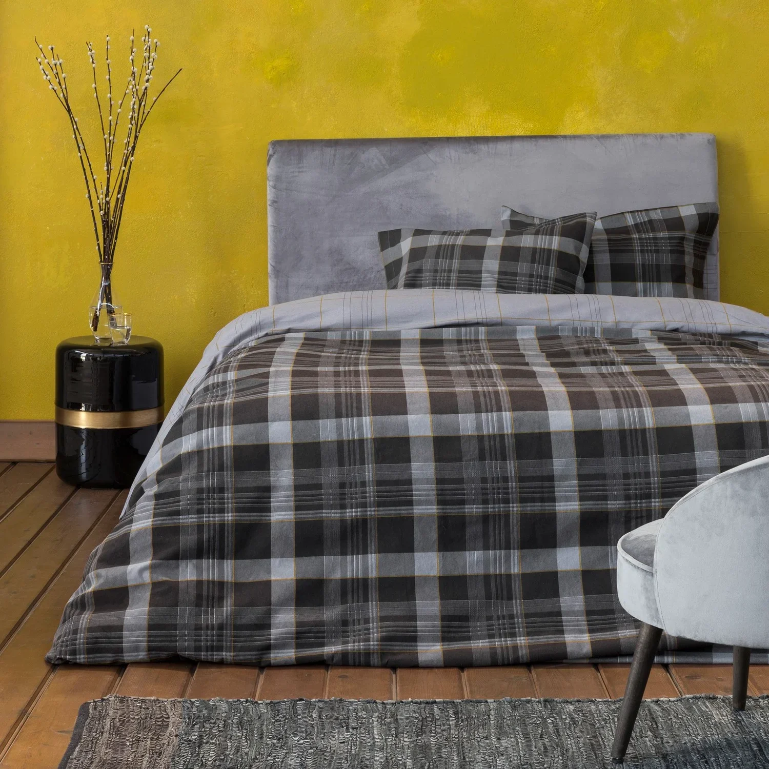 NIMA HOME Σετ Σεντόνια Noit Dark Gray