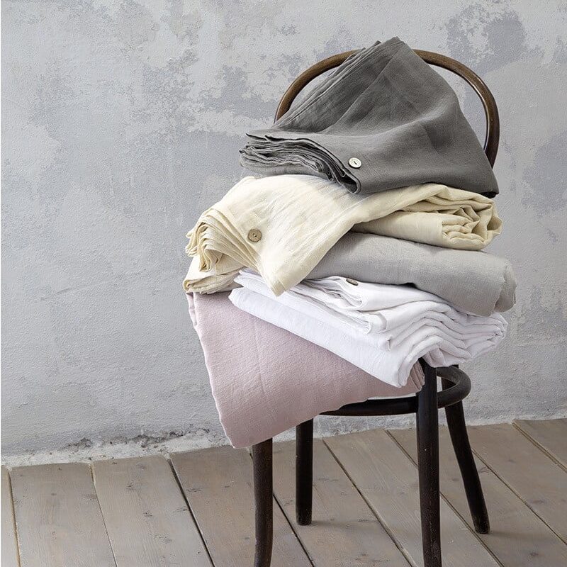 NIMA HOME Παπλωματοθήκη Linen - Light Gray